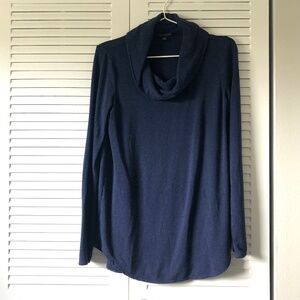 Tommy Hilfiger Tunic Sweatshirt - Navy Blue - Cowl Neck - XS